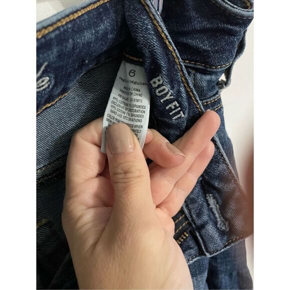 American Eagle Jeans Women’s Size 6 Stretch Boy Fit Cropped 25.5” Inseam - Picture 5 of 6